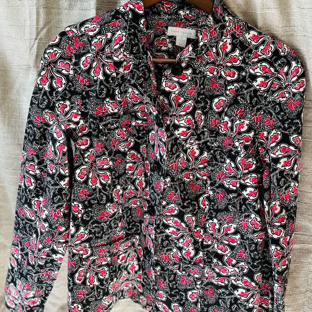 Women’s Charter Club Dress Jacket-Medium